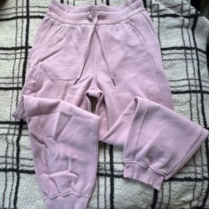 Lululemon Pink Peony Relaxed Scuba High Rise Jogger